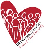 Graphic of the 2011 OLA Conference logo: a stylized heart with the words 'Oklahoma Libraries, The Heart of Your Community'